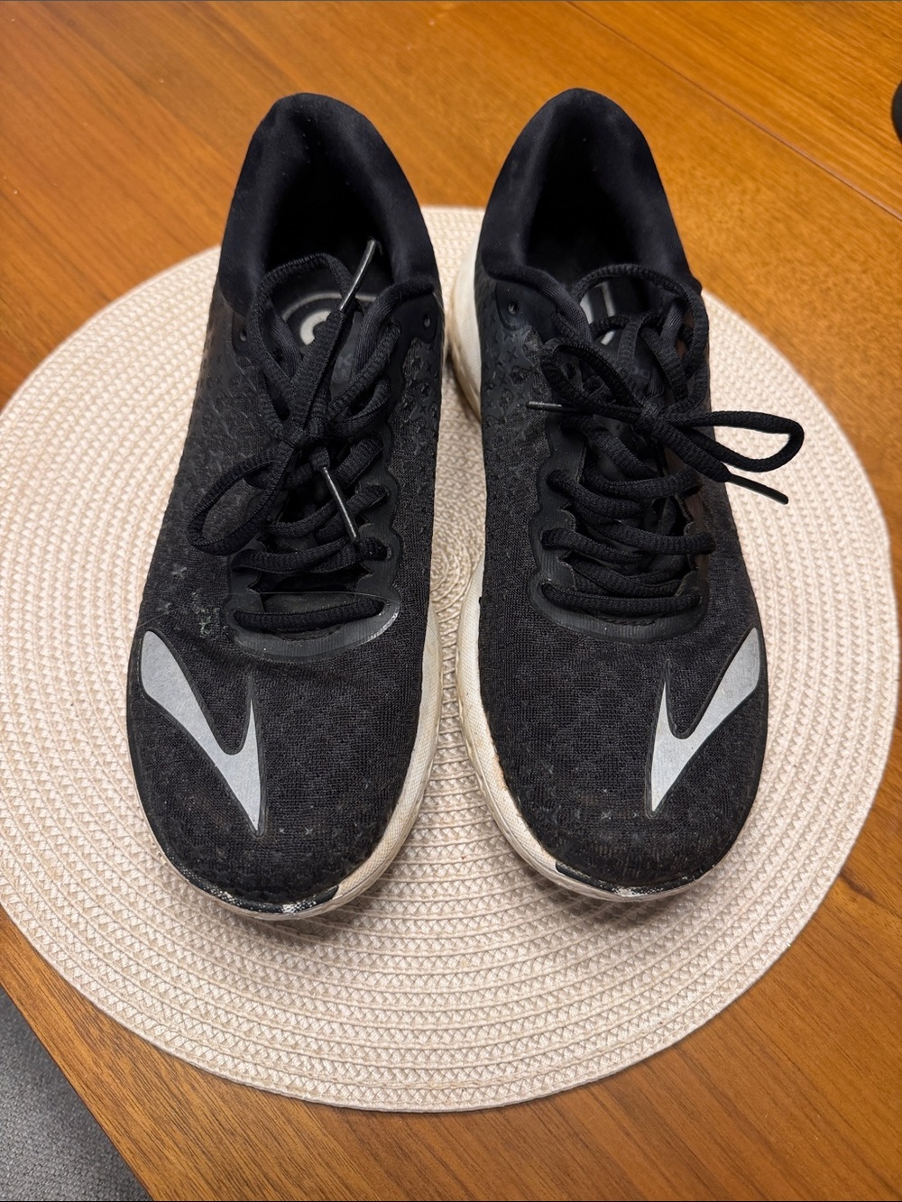 Brooks Black Running Shoes with Silver Accents